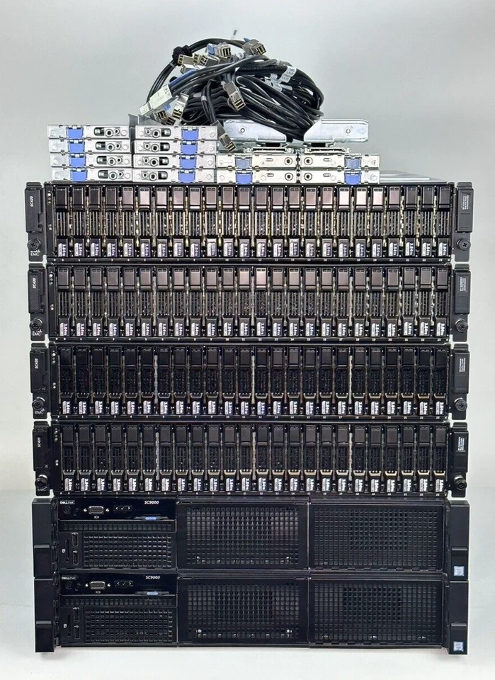 DellEMC SC9000 SAN 96x 3.84TB 12G SAS SSD All Flash 16Gb FC 368TB 4x SC420 10G - Image 2 of 4