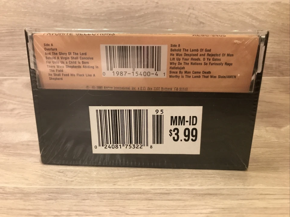 Favorite Selections from Handel's Messiah The Original Manuscript Cassette NEW! - Image 3 of 4