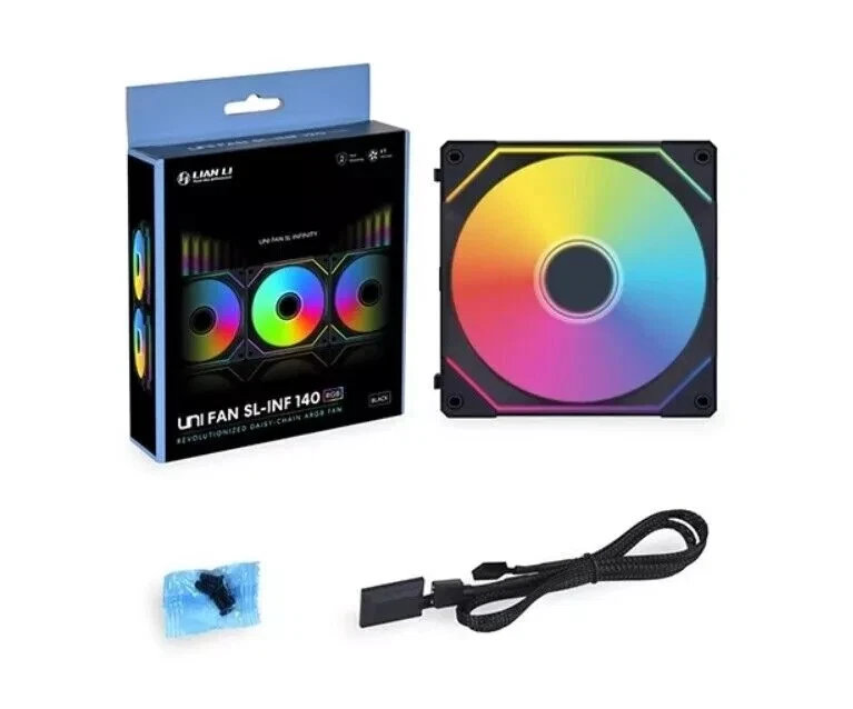 LIAN LI UNI FAN SL INFINITY SL-INF 140 RGB BLACK 1 PACK 140mm - Image 2 of 2