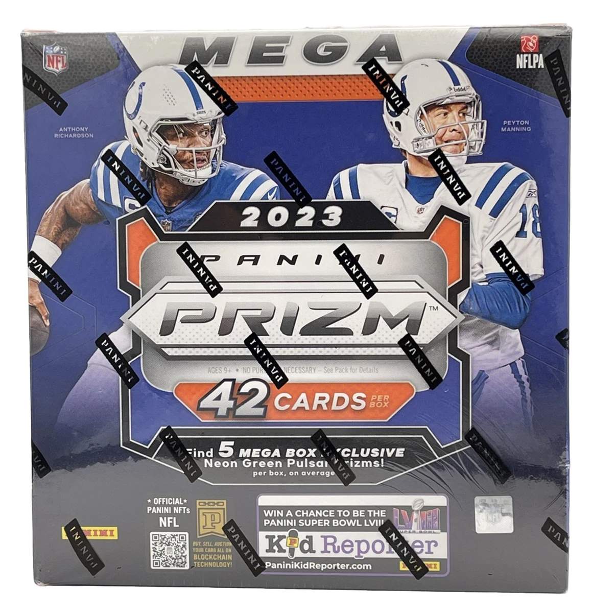 Panini PRIZM Football 2023 NFL Trading Cards 42 Cards Sealed Mega Box