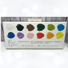 American Crafts Paper Fashion GOUACHE PAINT 12 Tubes