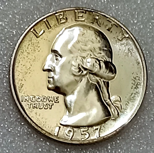 1957 Proof Washington Quarter 90% Silver US Mint Coin