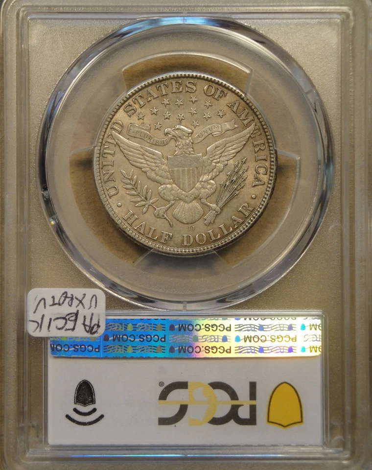 1912-D Barber Half Dollar 50c PCGS Certified AU53 - Image 4 of 4