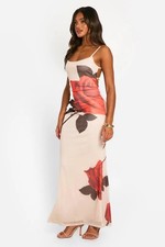 NWOT Boohoo Spaghetti Strap Maxi Dress Women's Size 12