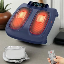 Electric Foot Massager with Heat Waist Belt for Neuropathy & Improve Circulation