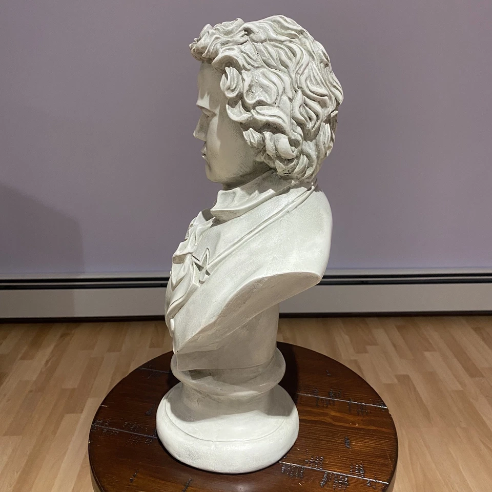 Yeso fundido Beethoven de 17 pulgadas - ¡¡¡excelente fundición!!! ¡¡Ver descripción!!! Foto 2 de 4