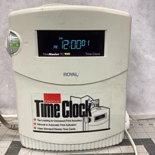 Royal Electronic Time Clock Time Master TC100 No Key Powers Up