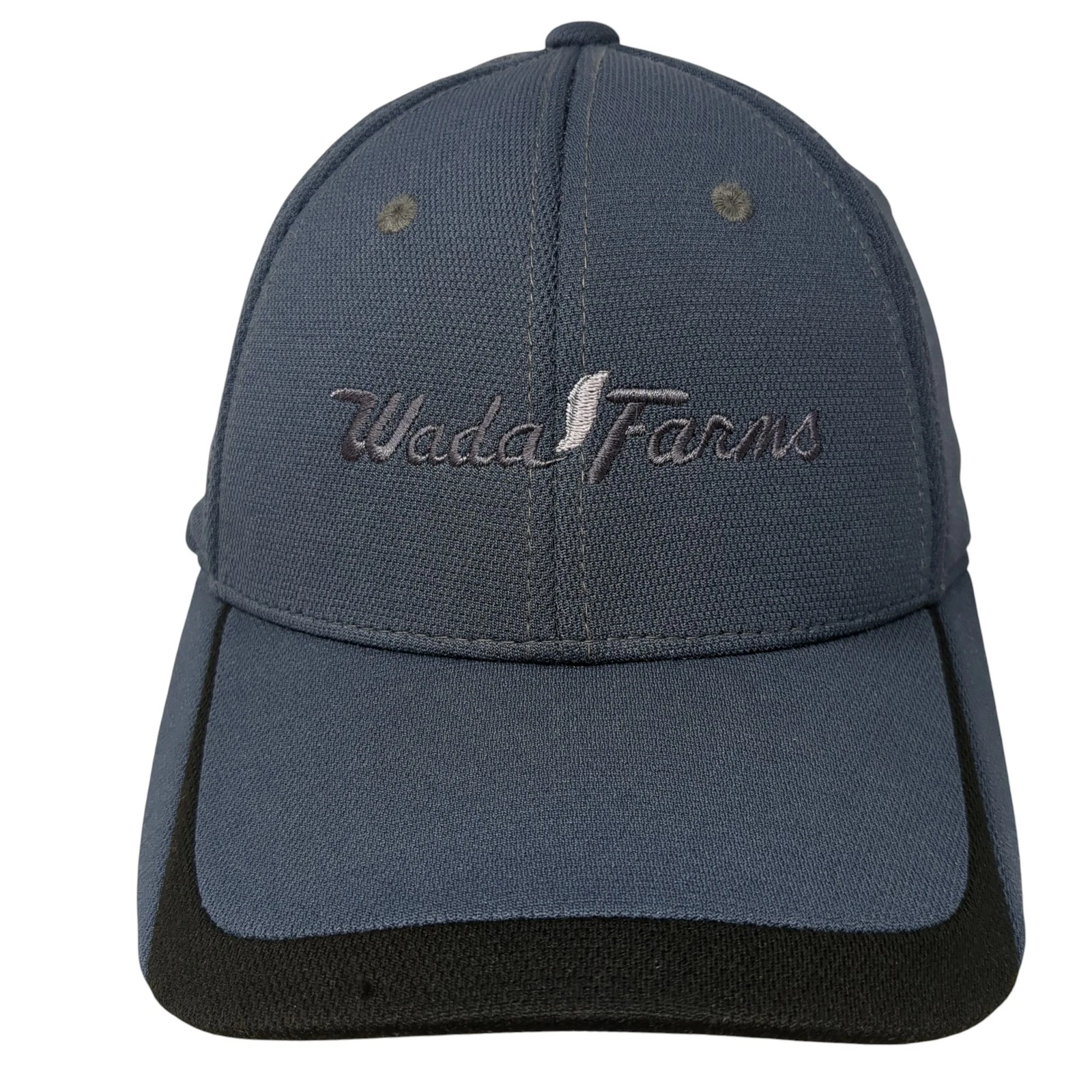Wada Farms Strapback Baseball Cap Blue One Size Adjustable Embroidered Sport-Tek
