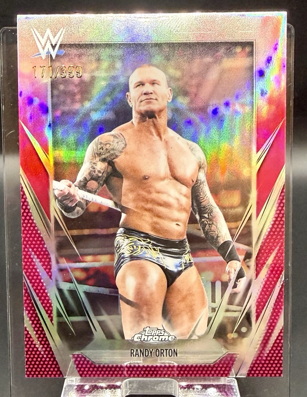 Randy Orton 2026 Topps Chrome WWE #72 Magenta Refractor /399