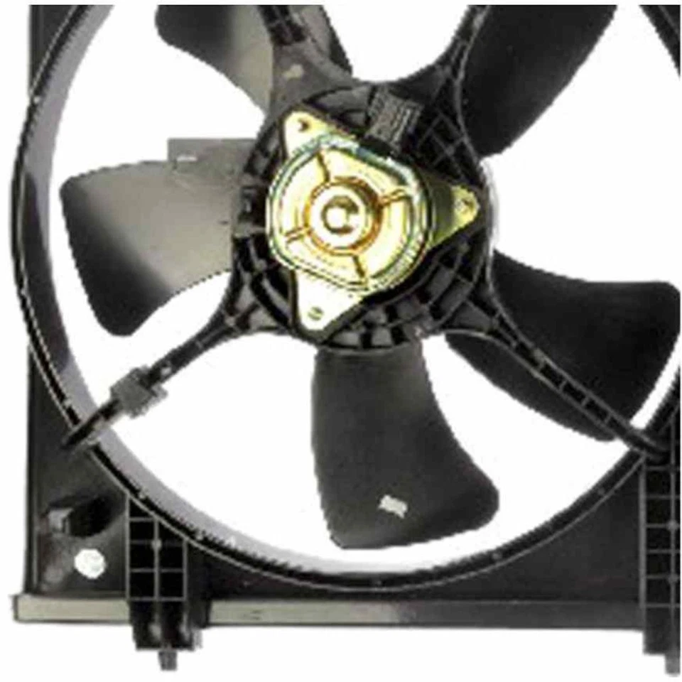 For Mitsubishi Lancer 2002-2007 Radiator Fan | Plastic Brushed Motor Type Black — 第 3/4 张图片