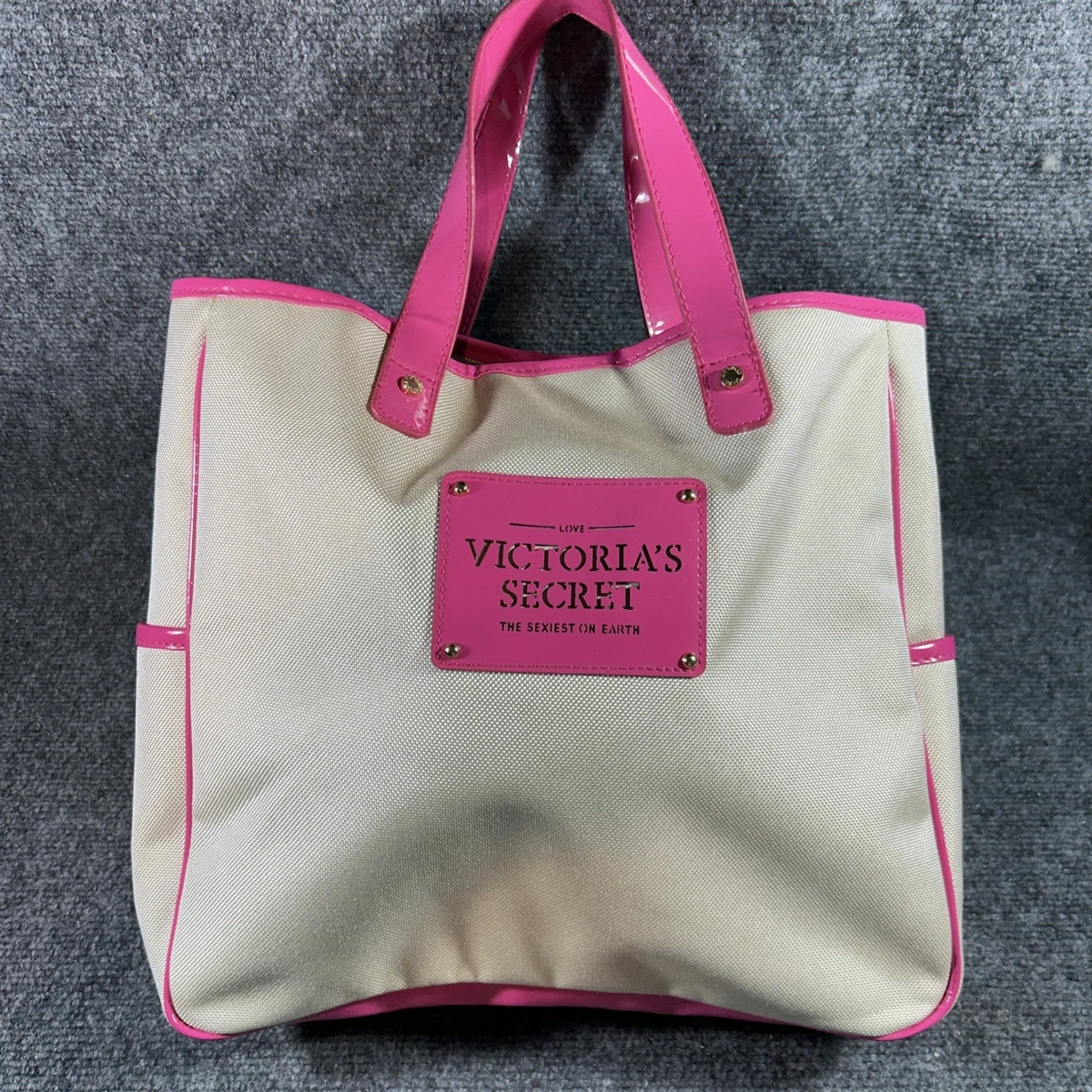 Sac Bandoulière Victoria's Secret Love Pink - Argent Métallisé - Neuf Avec étiquettes