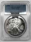 1994 Silver Eagle PCGS MS67 - Nice Attractive Coin, Gentle Toning - 1¢ Auction