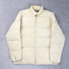 Vintage Mountain Products Corp 70s/80s Padded Beige XL Puffer Coat Jacket