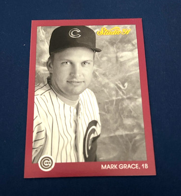 1991 Studio Baseball Mark Grace #157 Set Break NM