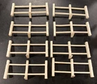 Vintage FISHER-PRICE WHITE FENCE Pieces - Set of 8 for Farm & Western Town