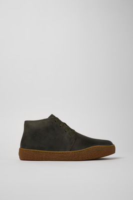 Camper Boots Mens 42 EU 9 US‎ Peu Terreno Brown Nubuck Desert Lace Up Shoes Camper Peu Terreno Wallabee Shoes - Medium Brown | Editorialist main image 4