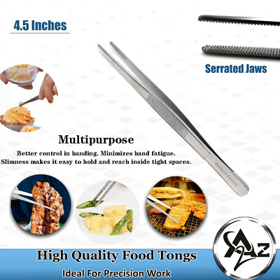 4.5'' Food Presentation Garnishing Tong Kitchen Accessories Plating/ Bread Clips