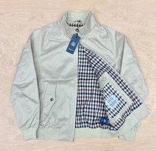 AQUASCUTUM  Active Archival Harrington Jacket Beige Aqua Plus checked lining