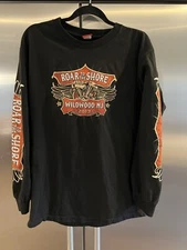 Hot Leathers Roar to the Shore Wildwood 2013 Motorcycle Long Sleeve TShirt LG