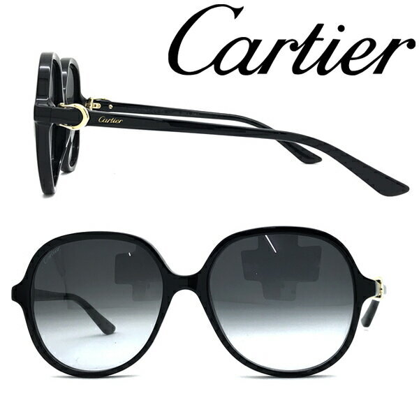Cartier ブラック サングラス ケース付き Cartier カルティエサングラス ケース付属品付き - メルカリ