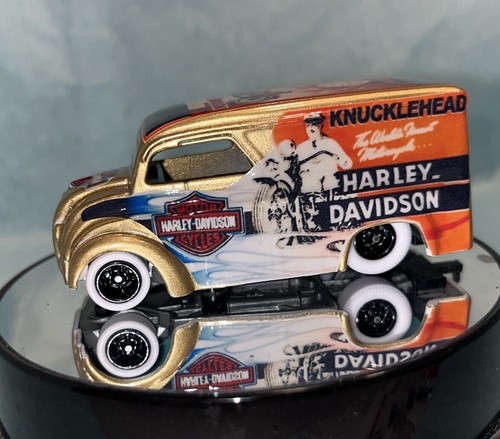 Hot Wheels Dairy Delivery Harley Davidson, Matchbox Cycle Trailer It’s A Custom - Picture 6 of 17