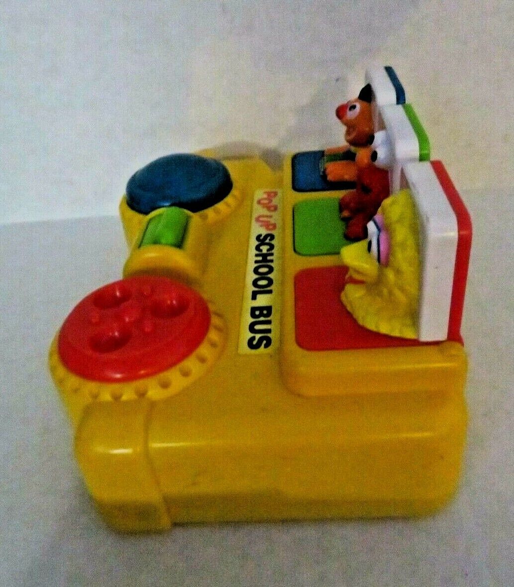 Vintage 1995 Tyco Sesame Street Pop Up School Bus Preschool Toy | eBay