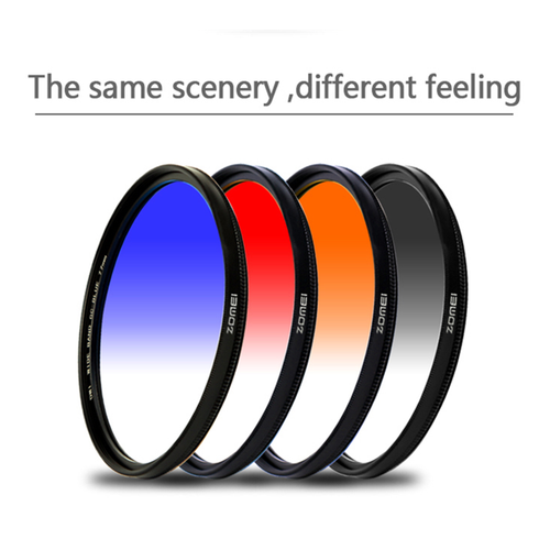 ZOMEI 52-82mm Gradual Filter Gradient change Gray Filter for Canon Nikon DSLR - Picture 7 of 20