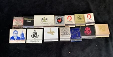(14) Vintage RARE Match Books Club Members Big Names Club Millionaires Club, Etc