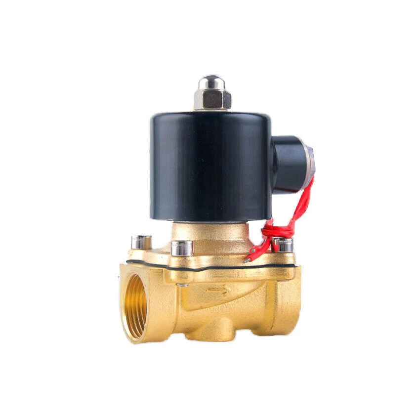 U.S. Solid Magnetventil 3/4" – 24V DC, Messing, Für Wasser, Luft