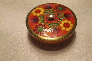 Vintage Metal Covered Dish made in Germany 