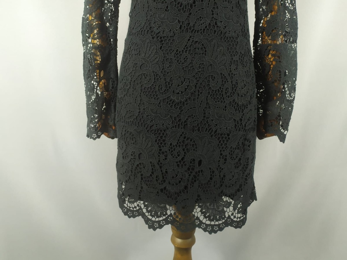 Juicy Couture Women's Lace Dress Size 6 V-Neck Black | eBay