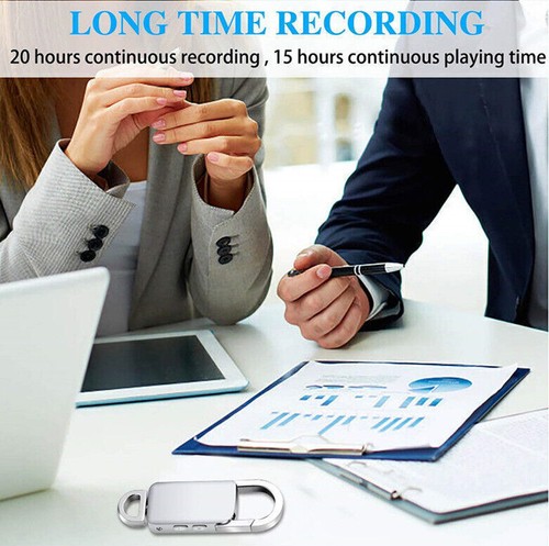 Mini Hidden Audio Recorder Voice Activated Listening Device Keychain MP3 Player - Picture 10 of 14