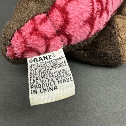 Ganz Webkinz HM338 COCOA DINOSAUR 8" Plush Stuffed Toy No Code Brown Pink Red - Picture 8 of 13