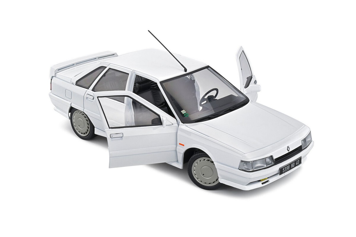 RENAULT 21 TURBO 2.0L ABS MK1 1988 WHITE SOLIDO S1807705 1 18 2