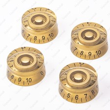 4 Pcs Gold Amber LP Guitar Control Knobs Speed Knobs for Les Paul SG Guitar