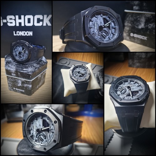 Casio G Shock GA-2100CA-8AER Custom Casioak Camo Stealth Rare Exclusive Unique - Picture 18 of 18