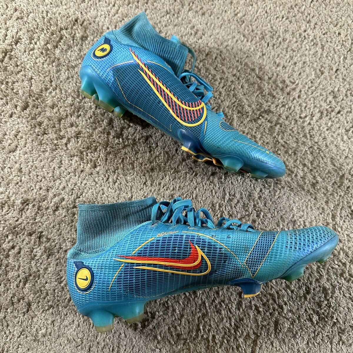 Nike Soccer Cleats Mens 7 Blue Mercurial Superfly 8 Elite Nike Soccer Cleats Mens 7 Blue Mercurial Superfly 8 Elite