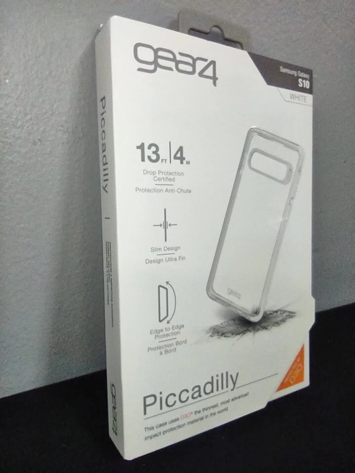 Lot (18) Gear4 Piccadilly Samsung Galaxy S10 Slim White Clear Case Protector - Image 2 of 4