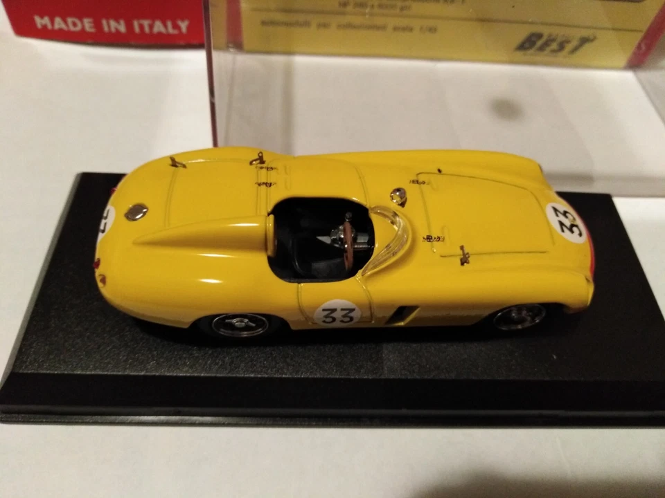BEST MODEL 1:43 FERRARI 750 MONZA SWATERS SPA 1955 COMPLETO CON BOX - Immagine 4 di 4