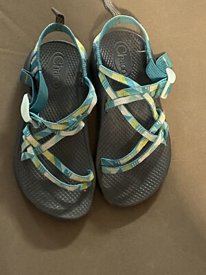 Chaco Z Cloud X Kids Port Sandal Candy Gray Turquoise Hiking Outdoor Girls 2