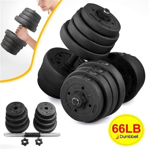 66 lb Adjustable Dumbbell Set Home Gym Weight Training Fitness Equipment New - Picture 6 of 13