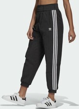 NEW Adidas Adicolor Classics Double-Waistband Fashion Track Pants - Black - S