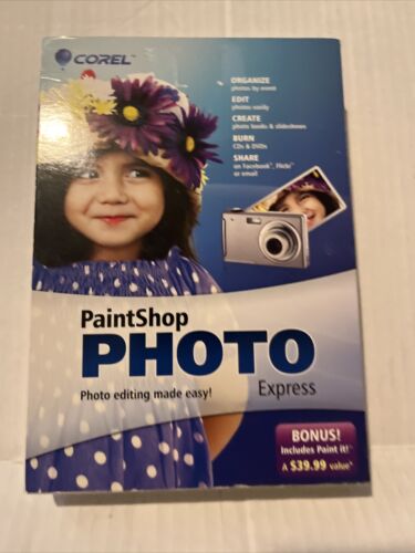 2011 Corel PaintShop Photo Express & Paint It For Windows 7 also XP & Vista