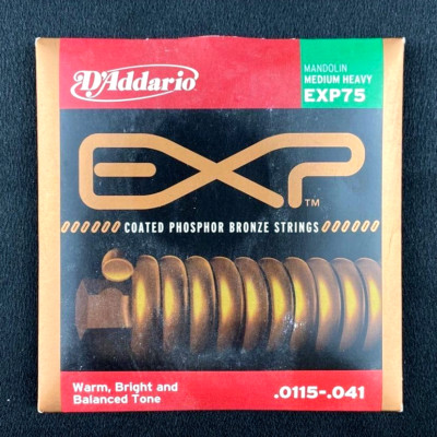 NEW D'Addario EXP75 Phosphor Bronze Mandolin Strings Medium Heavy .0115-.041 NEW