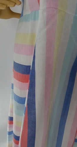 Joules Size 12 Dress Midi Linen Rainbow RRP£74.95 multicolour Summer Stripe - Picture 8 of 12