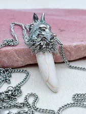 Wolf Fang Tooth Pendant Necklace 