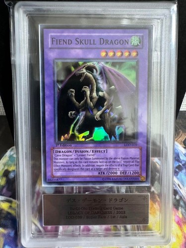 Yu-Gi-Oh! Fiend Skull  Dragon Old Asia Super Rare 1st Ed LOD-039 ARS8 - Picture 1 of 2