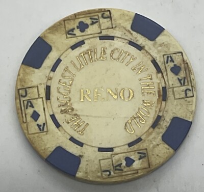 Reno Nevada Chip Fantasy Casino Gaming Poker Token - Biggest Little City