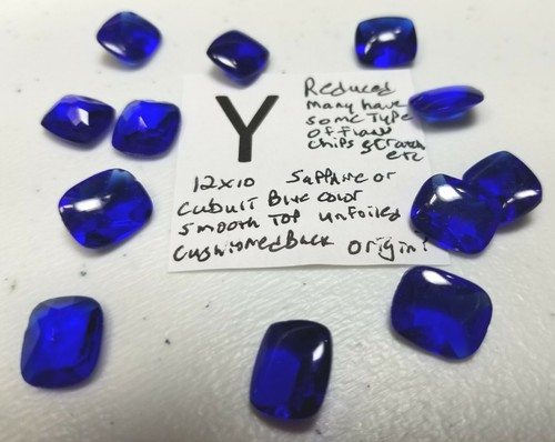 Vtg Rectangle Rhinestone PB Flat Craft Repair Jewelry Lot Some Swarovski WG 7002 - Picture 26 of 31