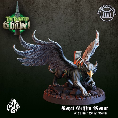 6K Resin Crippled God Foundry Royal Griffin Mount Modell für D&D, Rollenspiel